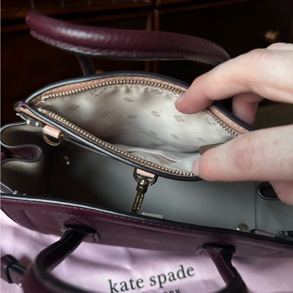 Kate Spade Knott Mini Satchel Plum Grenache - Picture 11 of 11